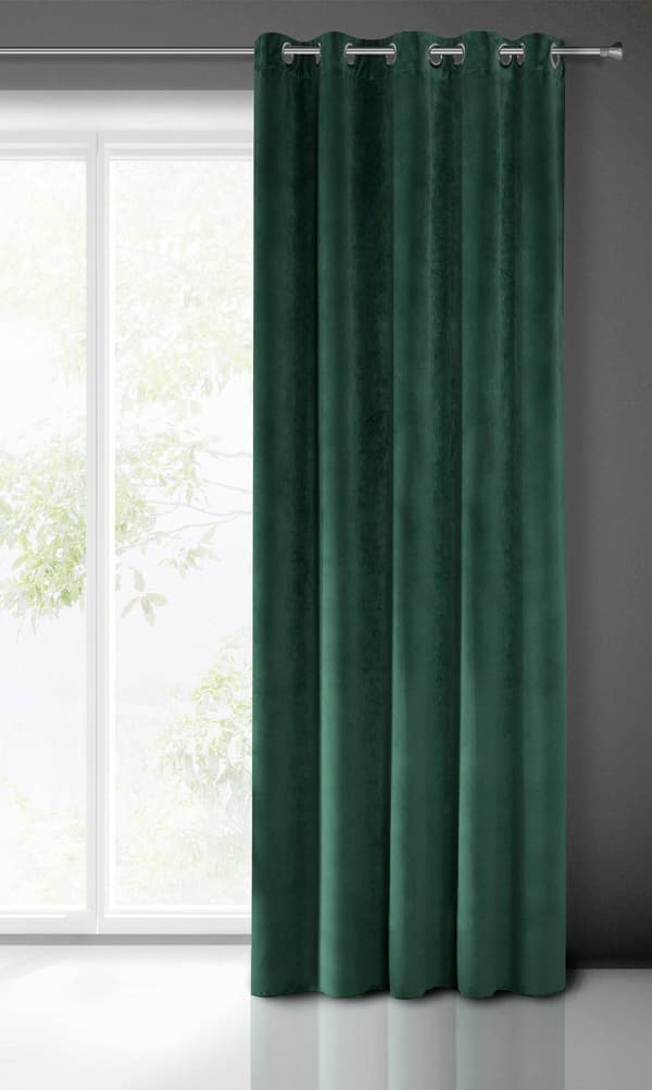 VILLA valmisverho 140x250 cm tummanvihreä