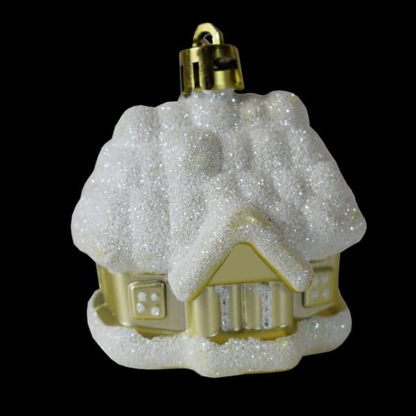 Set med 3 plastkulor - hus/former