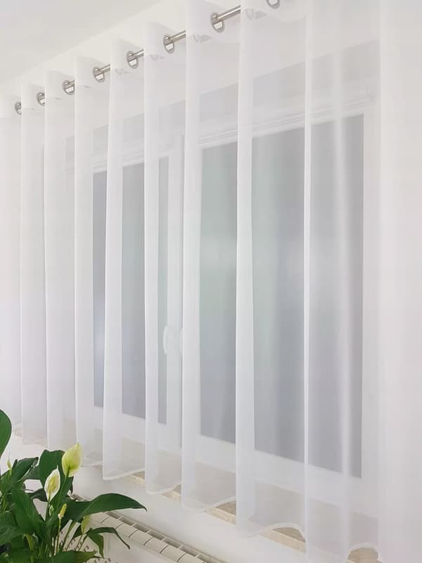 Valmis voile-verho silmukoilla 400x150cm