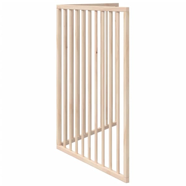vidaXL Hopfällbar säkerhetsgrind för hund, 2 paneler, 160 cm