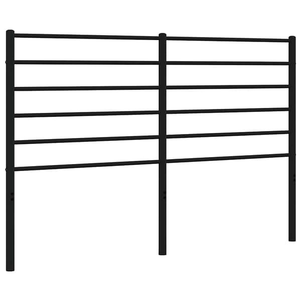 vidaXL metalsengegavl sort 135 cm