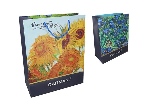 Presentpåse - V. van Gogh, Iris, Solrosor (carmani)