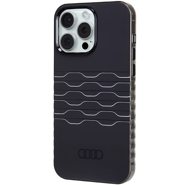 Audi IML MagSafe -kotelo iPhone 15 Pro Maxille, musta