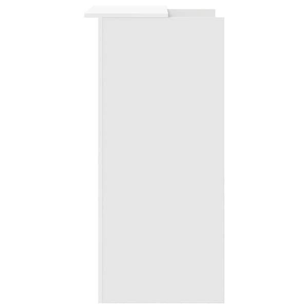 vidaXL receptionsdisk hvid 55x50x103,5 cm limet træ