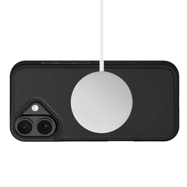 iPhone 17 MagSafe Pung med Klap og Kortholder - Mat Sort
