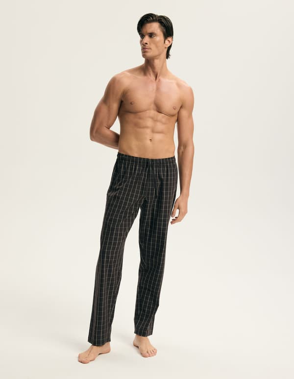 Alter Esotiq Homme Herrpyjamasbyxor | Mörkbrun M