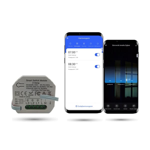 Tuya 3-kanals Zigbee belysningscontroller
