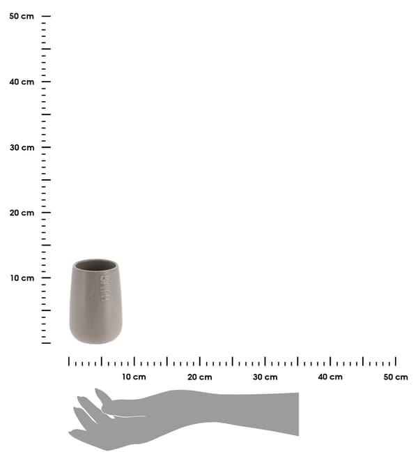 Attolico harmaa kylpyhuonemuki