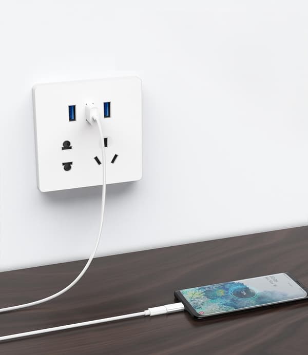LogiLink USB 2.0 Typ-C till Micro-USB-adapter, Silver - för MacBook, Smart