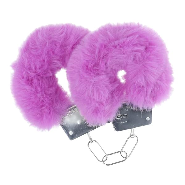Klassiske fluffy håndjern - lilla