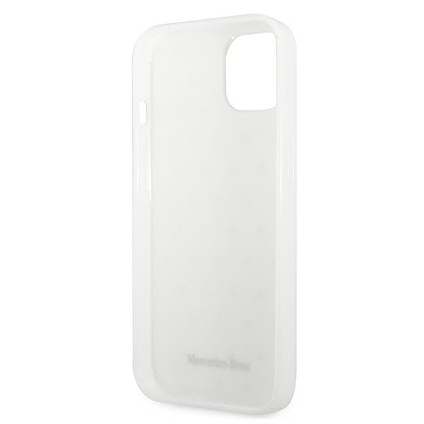 Mercedes Silver Stars Pattern Cover til iPhone 13 mini, hvid