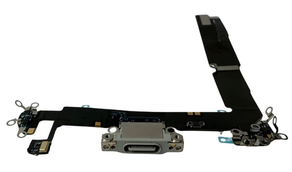 ORG Original USB-laddningskontakt för iPhone 16 Plus (Vit)