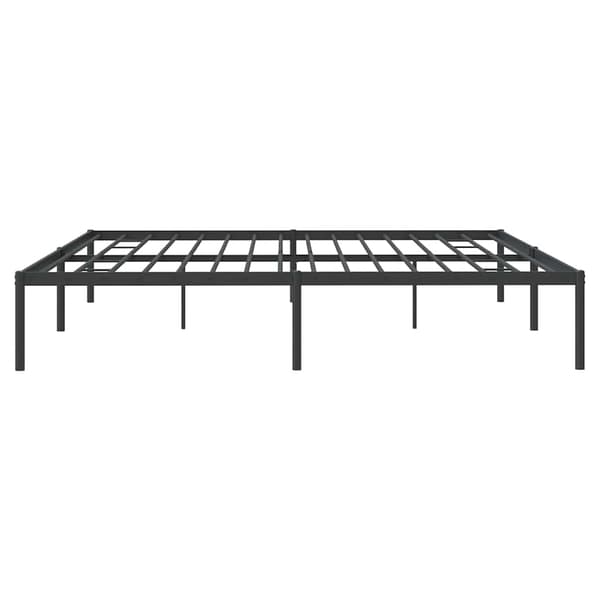 vidaXL metalsengestel sort 193x203 cm