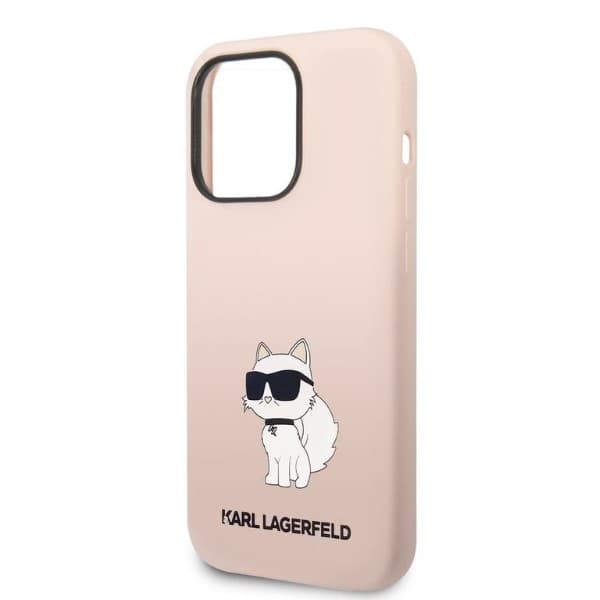 Karl Lagerfeld Silikone Choupette-etui til iPhone 14 Pro Max, Pink