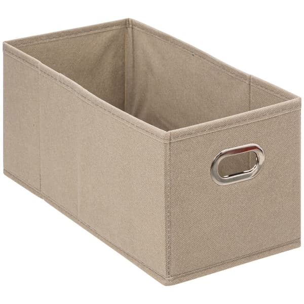 Beige förvaringslåda 15 x 31 cm