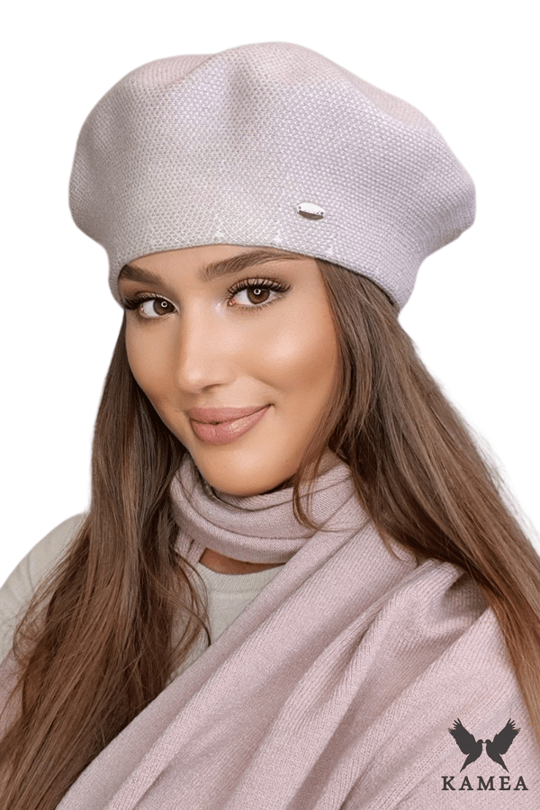 ARKADIA damebaret med houndstooth-mønster, pink