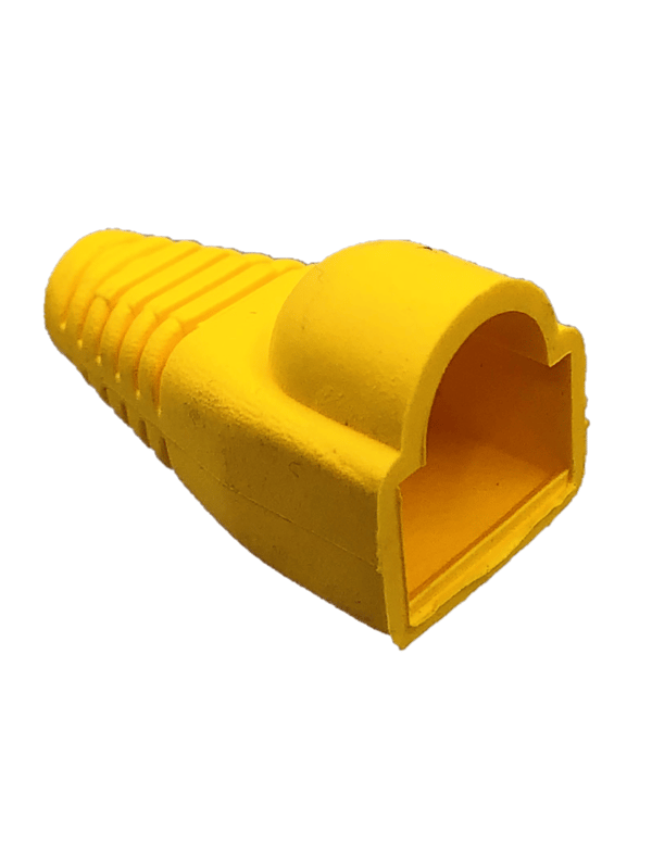 Gula RJ45-kontaktskydd, 100-pack.