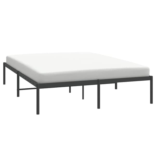 vidaXL metalsengestel sort 140x200 cm