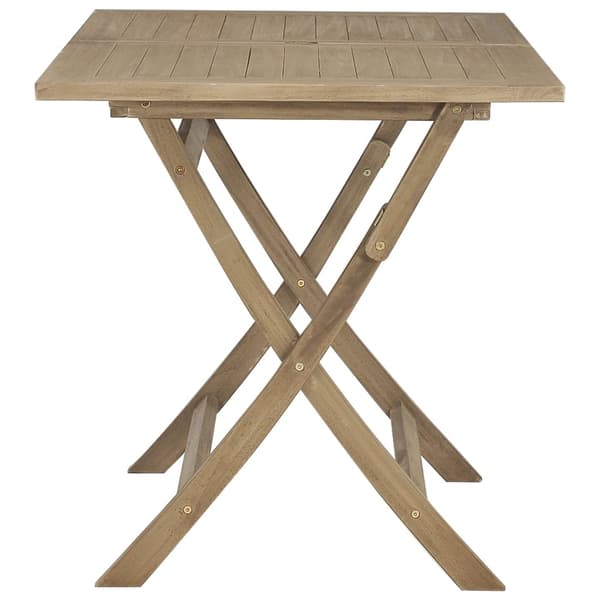 vidaXL foldbart havebord grå 120x70x75 cm teaktræ