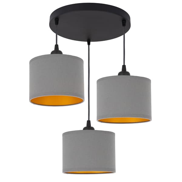 Tornado AM3K lampe grå-guld