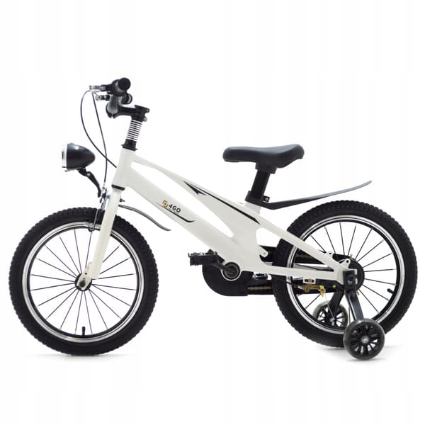 16 TOMMER BØRNECYKEL MED SIDEHJUL BØRNECYKEL LED-LYGTE