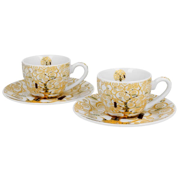 Set med 2 Klimt Ecru espressokoppar