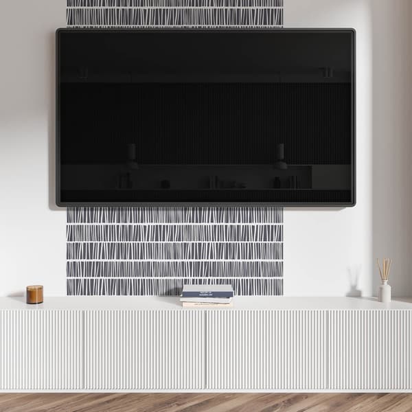Selvklæbende vinylvægpanel 100x50 cm dynamisk linjemønster