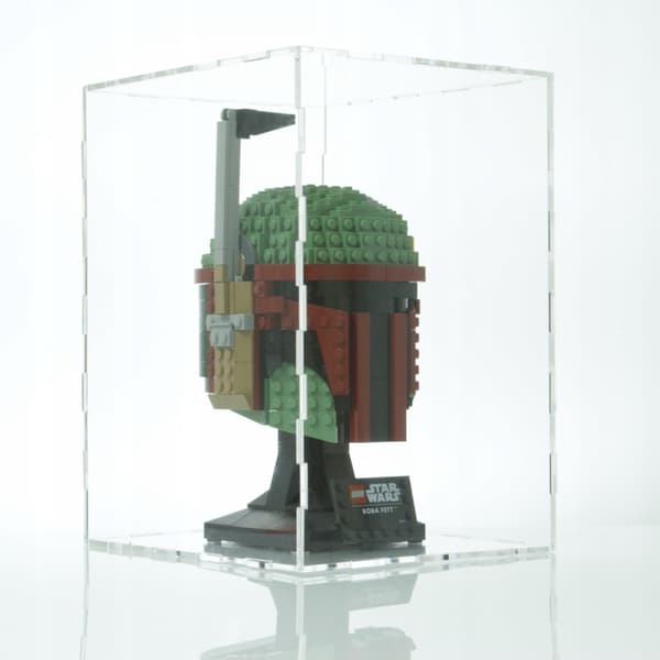 Displayetui til Lego-hjelm, støv- og UV-beskyttelse, Star Wars, Marvel