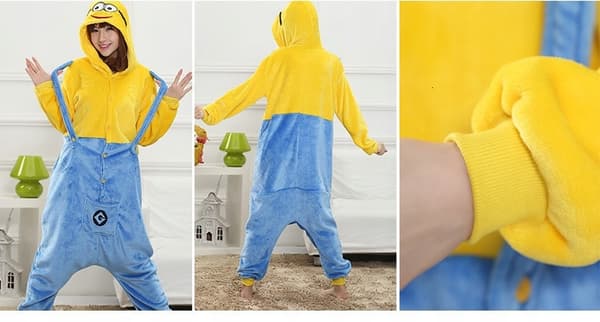 Minions pyjamas kigu onesie 140 cm