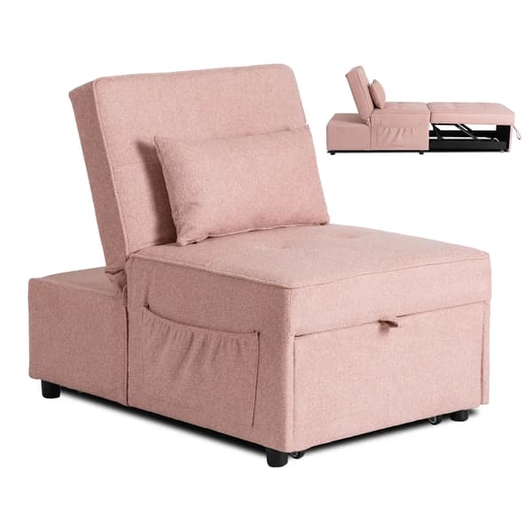 IBERIS Lænestol 67 cm Lyserød Polstret Moderne