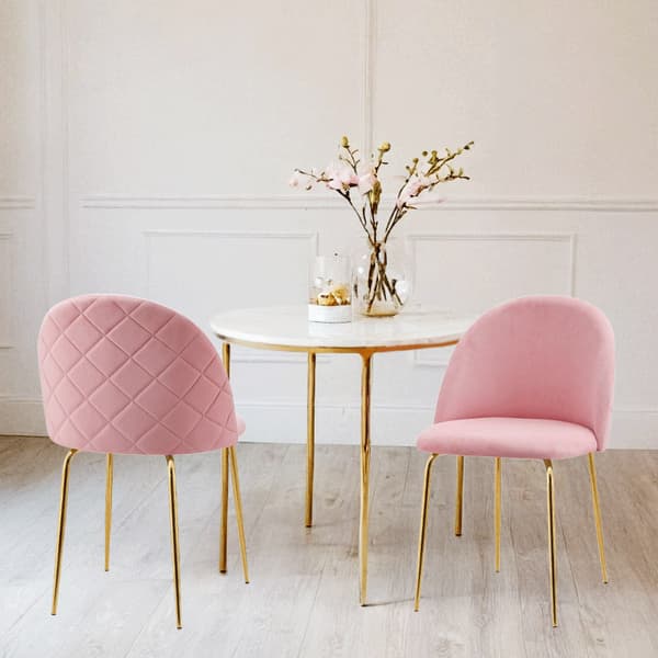 Fargo Gold Velvet Pink -tuoli