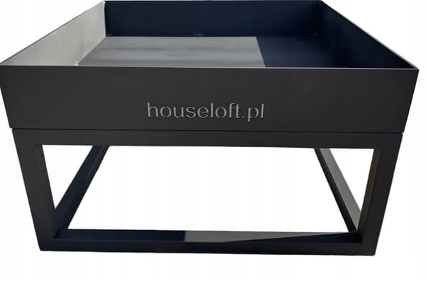 Bålplads 600x600 mm stål 4 mm loft sort