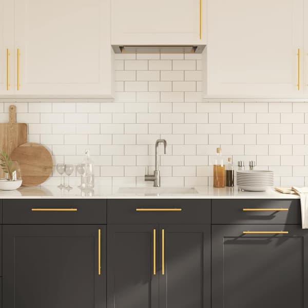 vidaXL skabsgreb, 5 stk., guld, 192 mm, rustfrit stål