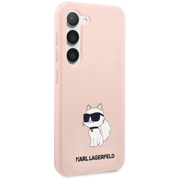 Karl Lagerfeld Silikone Choupette-etui til Galaxy S23+, Pink