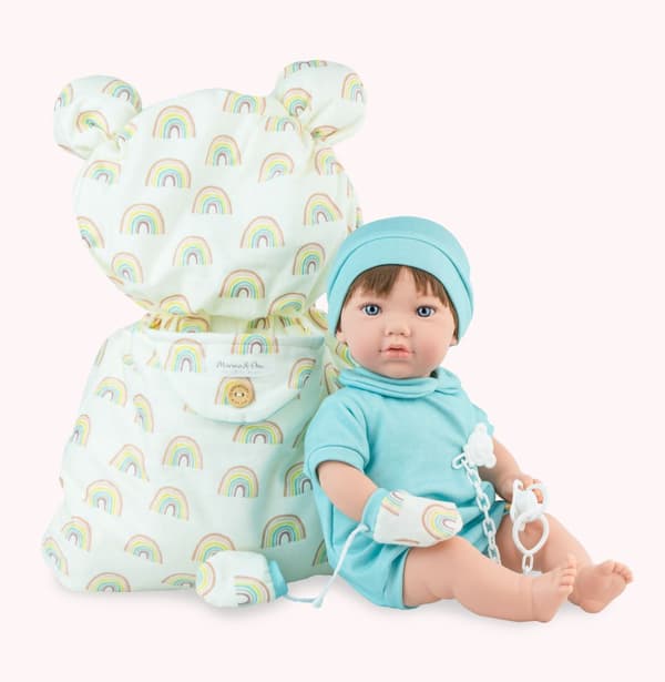 Teo Nana docka 45 cm med sovsäck Marina & Pau 899