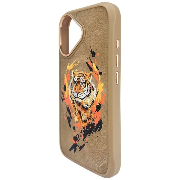 Nimmy Tiger MagSafe-etui til iPhone 16, lysebrun