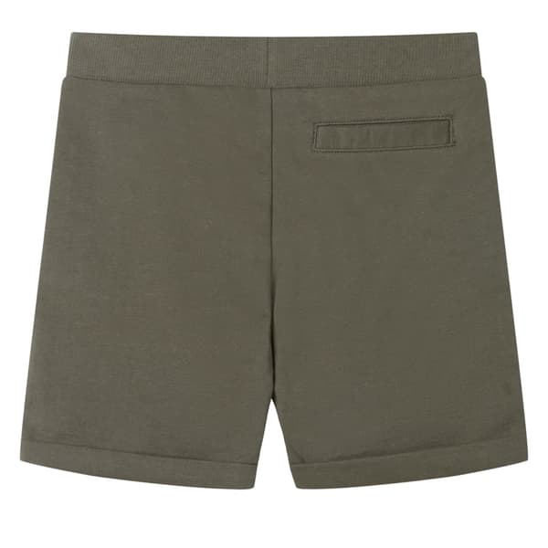 Børneshorts med snøre, mørk khaki, 128