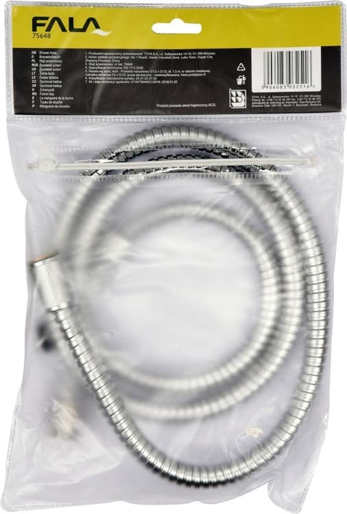 Fala bruseslange 1,5 m kromet 75648