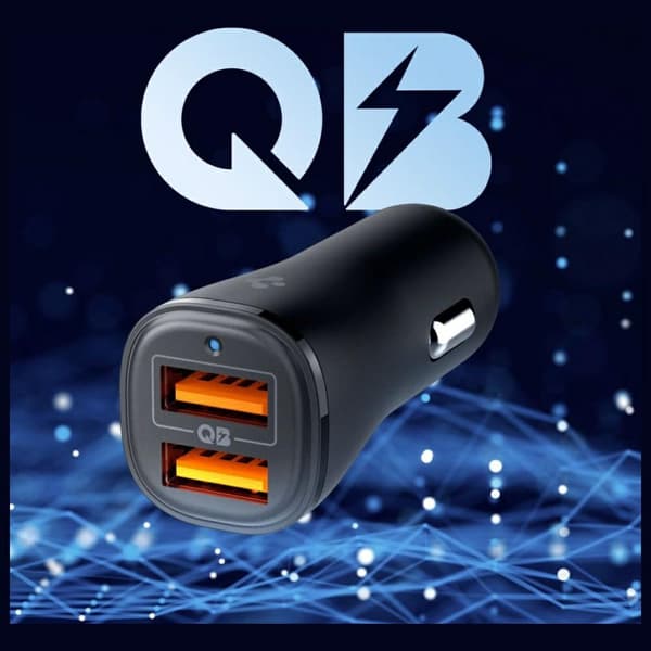 Spigen ArcStation Essential EV302 QC 3.0 Biloplader 18W USB-A + 12W USB-A, Sort