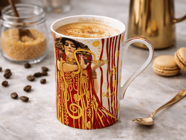 Gustav Klimt Judith posliinimuki, ylellinen lahjasetti