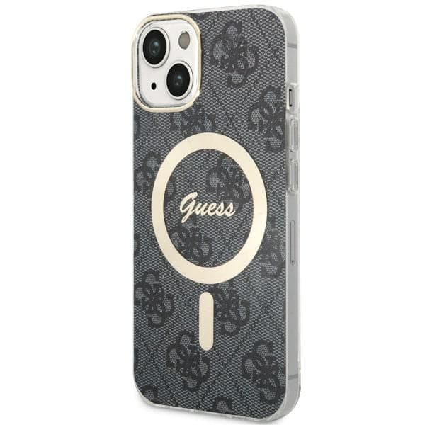 Guess 4G MagSafe-etui til iPhone 14 Plus, sort