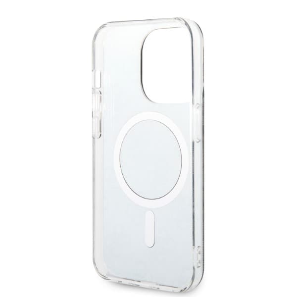 Guess 4G Print MagSafe-etui + opladersæt til iPhone 14 Pro, sort