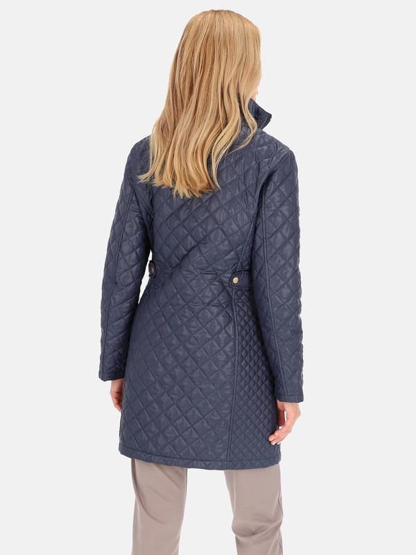 ELEGANT QUILTET DAME-OVERGANGSFRAKKE