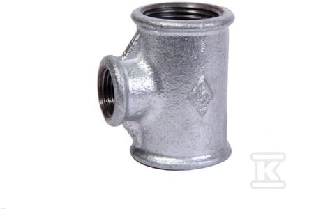 Reducerings-T-koppling B1NR25 1X3/4X1 galvaniserad