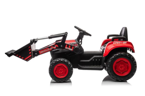 Batteridriven traktor med skopa BW-X002A Röd