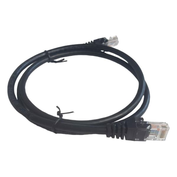 LAN-netværkskabel RJ45 Cat-6 Ethernet 0,9m Sort