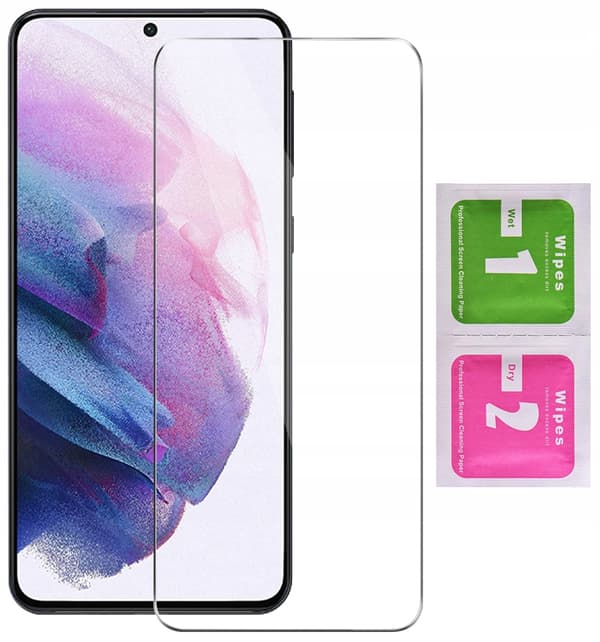 Etui til SAMSUNG GALAXY S21 Bagside Grøn Mat Silikone + Glas