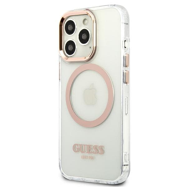 Guess Metal Outline Magsafe-etui til iPhone 13 Pro Max, guld