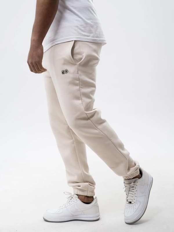 Lucky Dice Small Dice XL Herre Lysebeige/Sort Joggingbukser