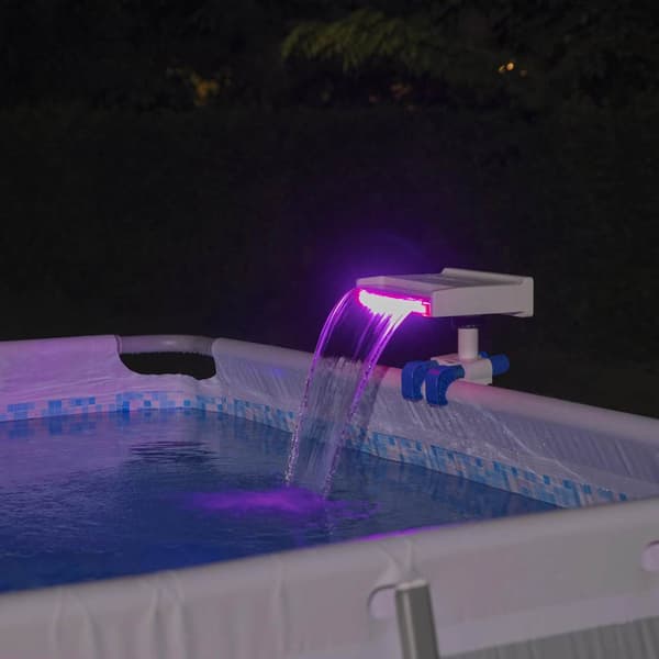 Bestway Flowclear beroligende poolvandfald med LED-belysning